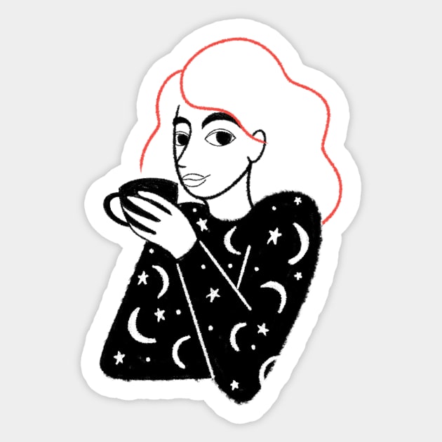 Red Hair Sticker by Nicole Marra